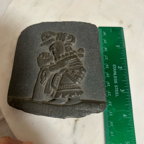 Mayan hand carved slate figurines by Garcia Sisters- vintage and RARE - Picture 8 of 12